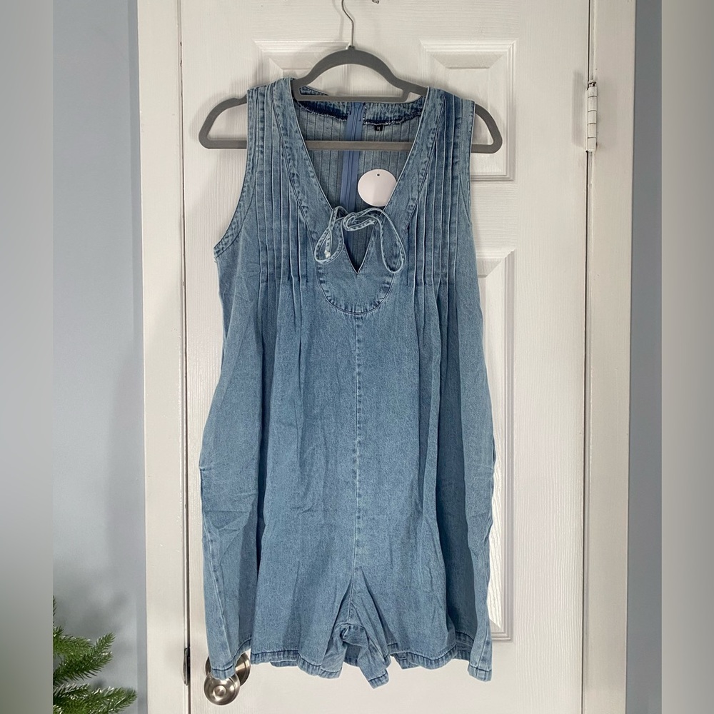 blue romper
